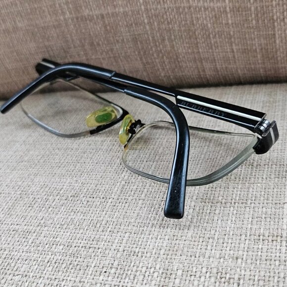 Burberry Eyeglasses Frame Made in ITALY Glasses Half Rim Frame 53[]17 140 Unisex - Picture 5 of 13